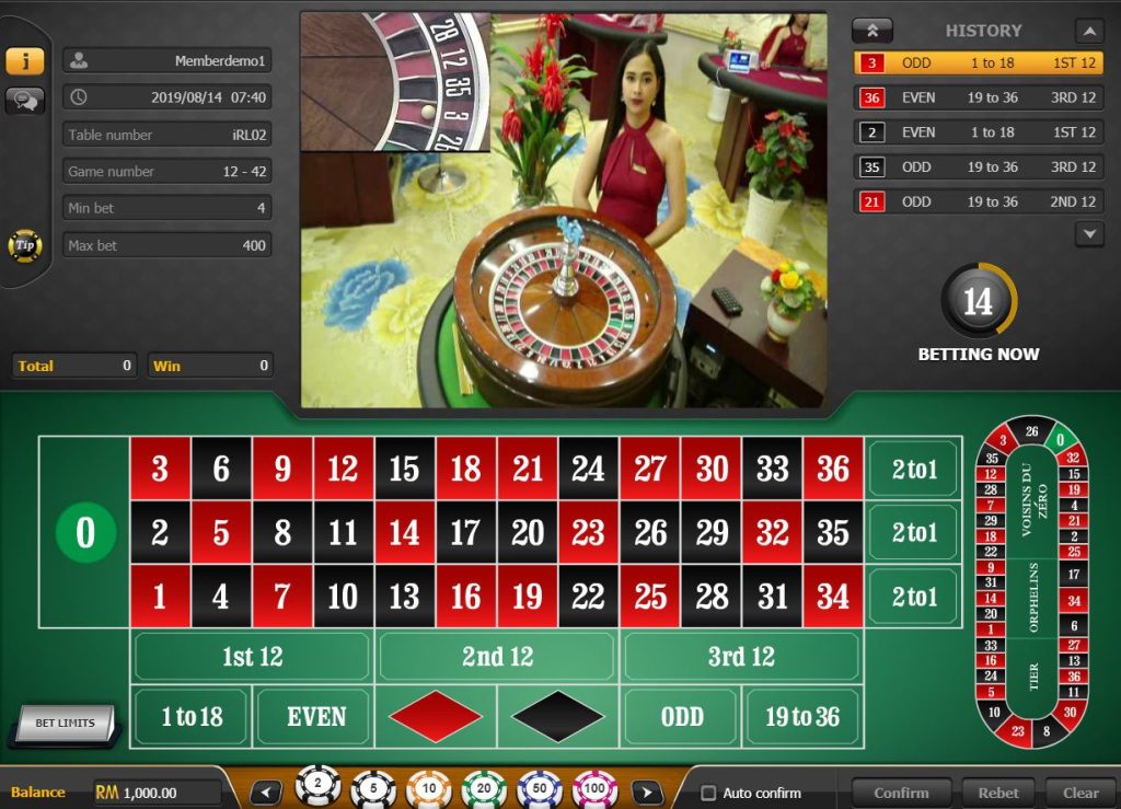 roulette live